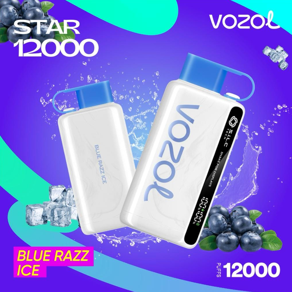 Vozol star vape 12k puffs halvemmalla