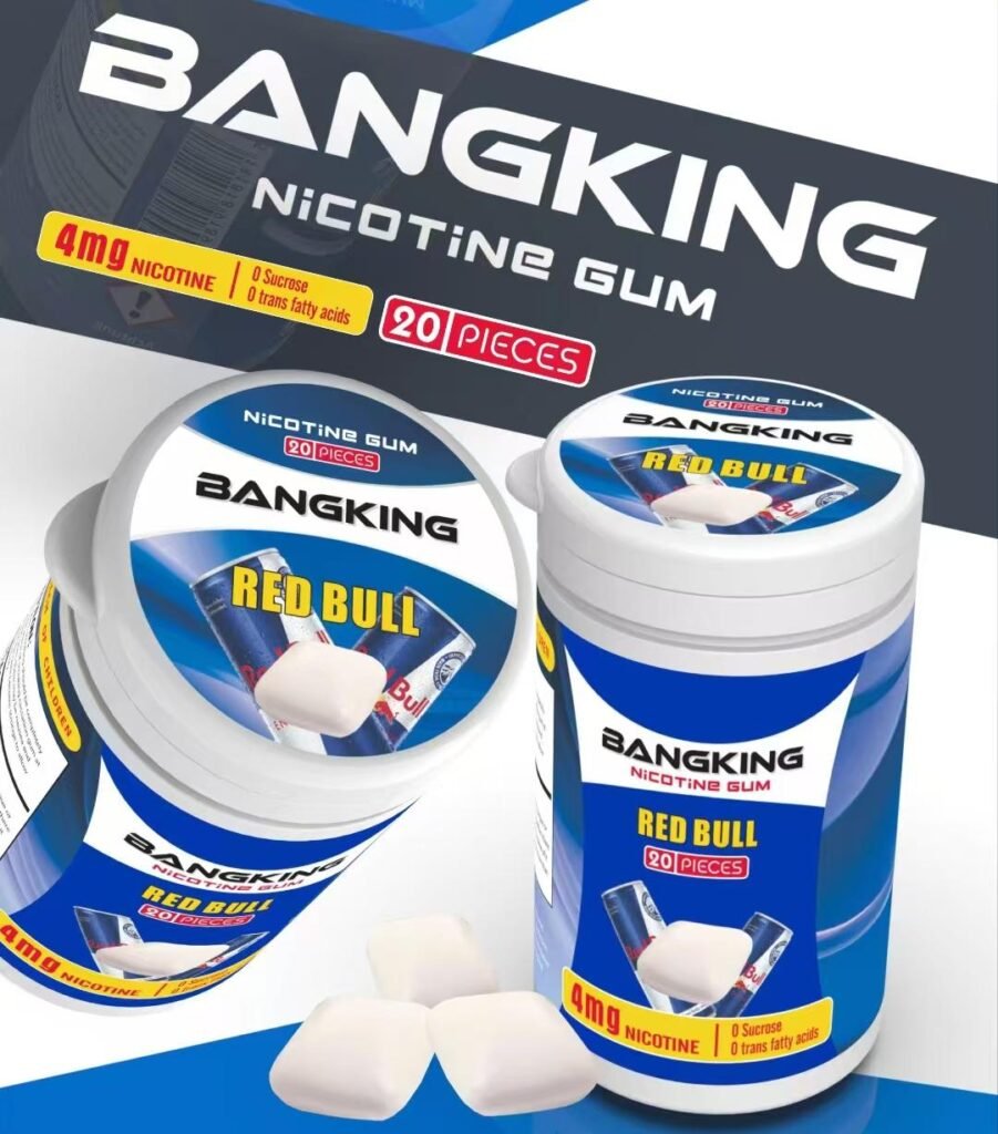 Bang king nicotine gum 0 trans fatty acide hot price