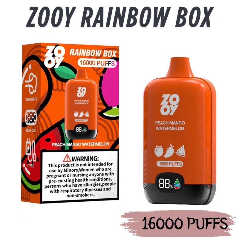 Hot SALE PUFFS 16k ZOOY DIGITAL BOX VAPE