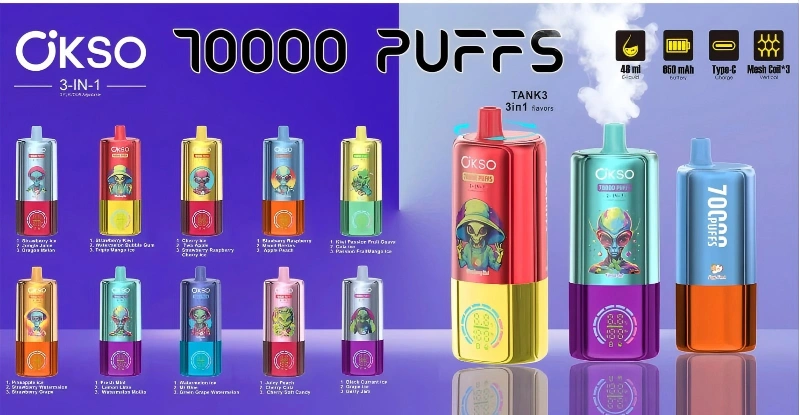 OKSO PUFFS 70K Tornado vape Factory Sale