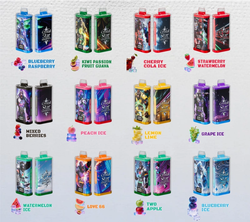 Jedna príchuť jednorazový vape 60000 puffov konzistentná chuť UZY vape