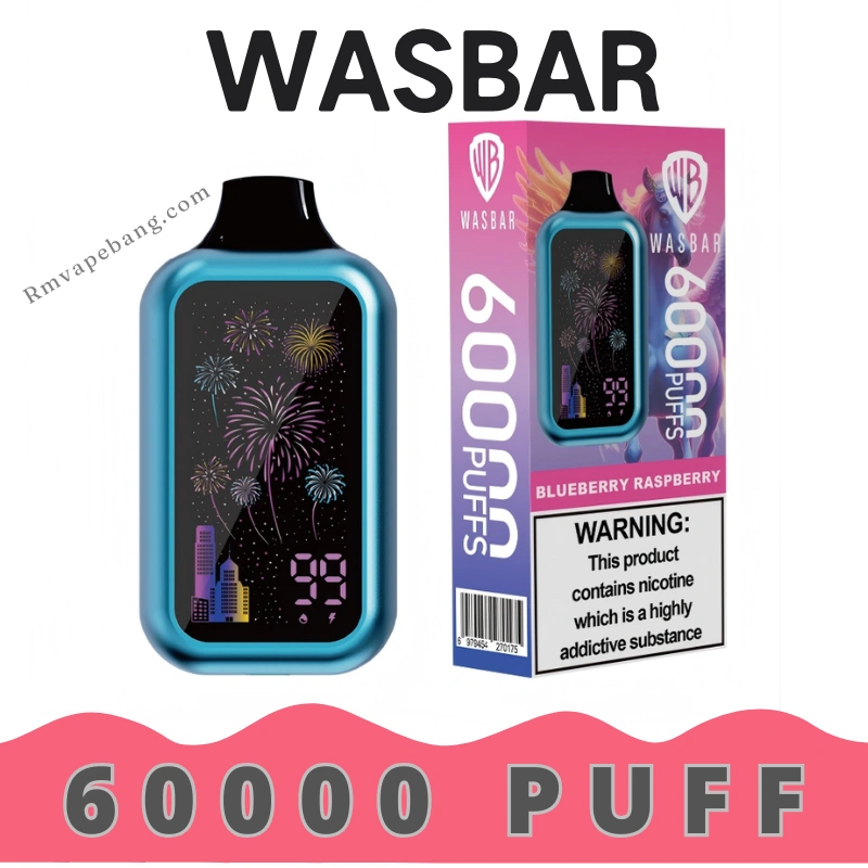 WASBAR 60000 Potiahnutí Kompletný Pohľad na Zariadenie Jednorazového Vaporizéra