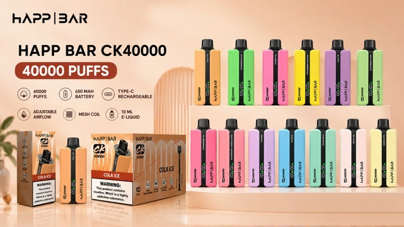 HAPP BAR CK40000 Hochkapazitäts-Wiederaufladbare Vape