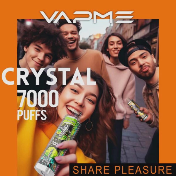 Vapme 7000 Puffs Best Sales Crystal Vape