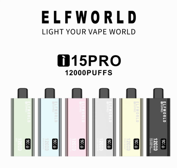 ELF WORLD i15 Pro 12000 puffs hot sale discount price