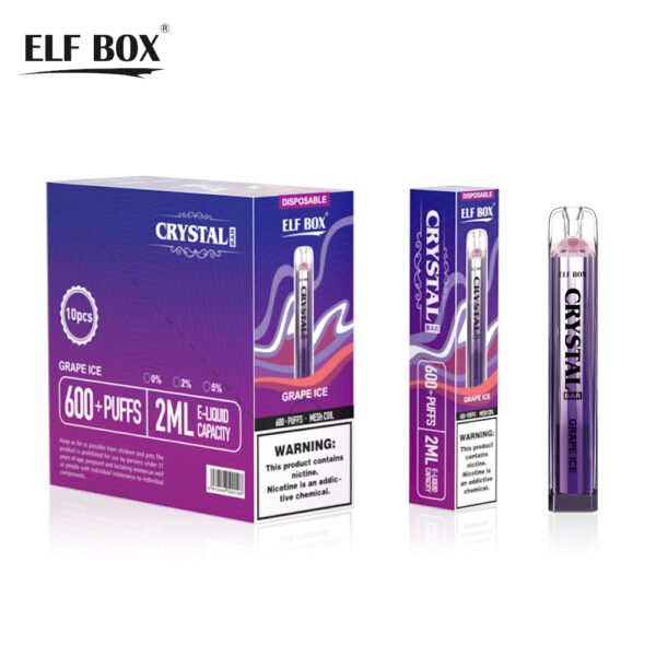 ELFBOX CRYSTAL VAPE 600 PUFFS LOW PRICE