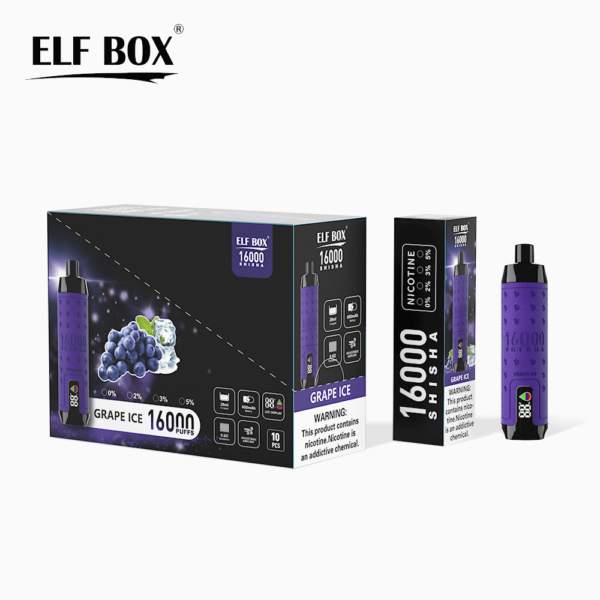 ELF BOX DISPOSABLE VAPE 16K PUFFS LOW PRICE