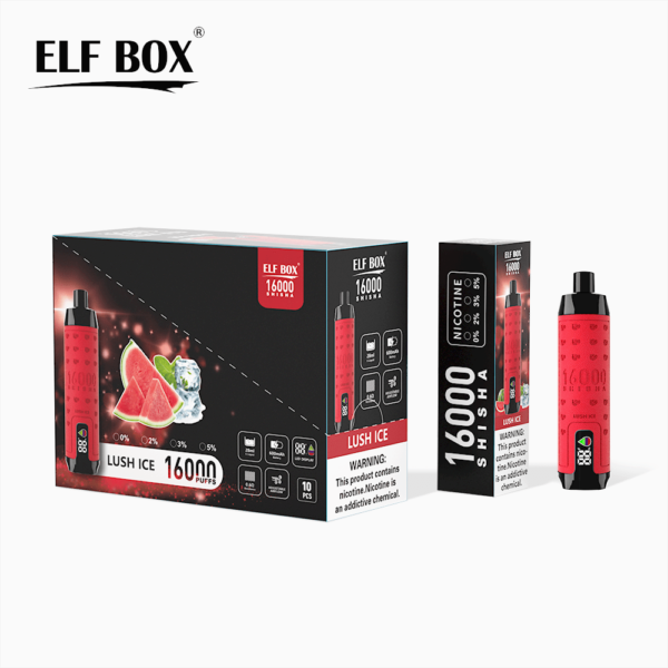 ELF BOX SHISHA VAPE 16000 PUFFS LOW PRICE