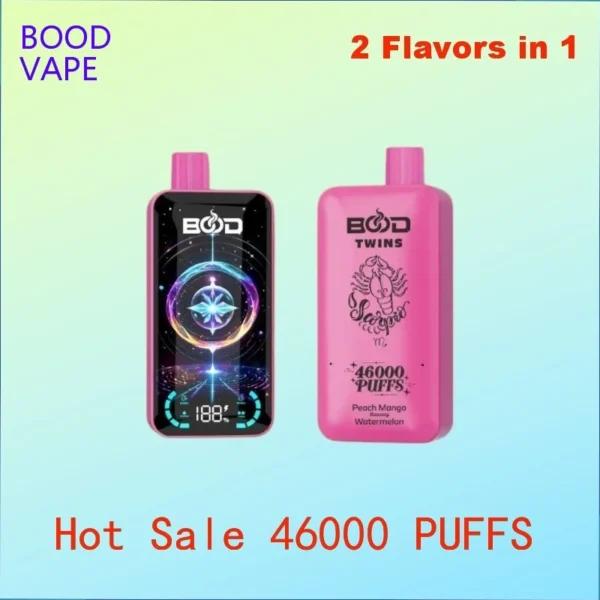 BOOD DUAL FLAVORS 46K PUFFS TOP SALE