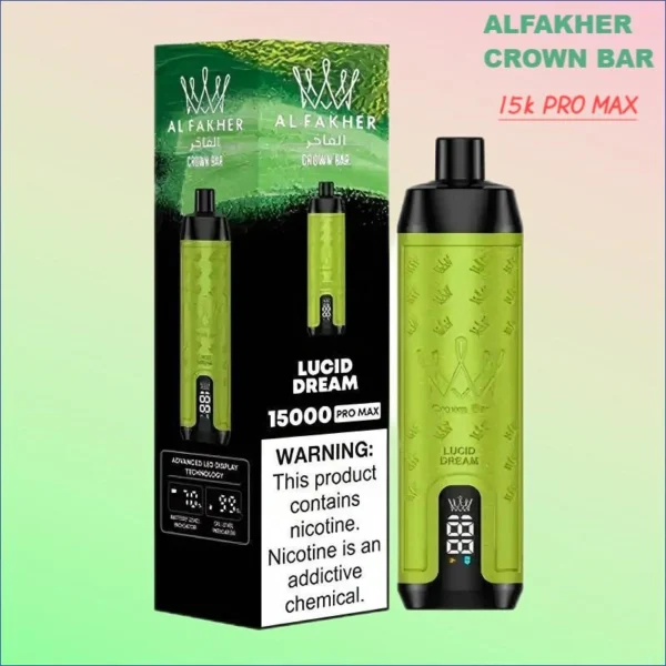 ALFAKHER CROWN BAR VAPE 15K PUFFS WHOLESALE