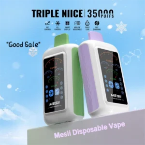 Mesii jég+nikotinvezérlő vape 35k puffok egész