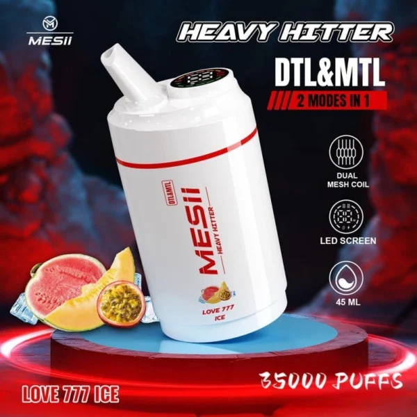 Mesii Shisha Heavy Hitter 50000 puffs Bulk Price