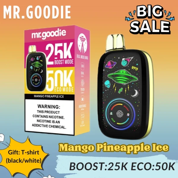 MR GOODIE disposable vape 50K PUFFS Large color screen