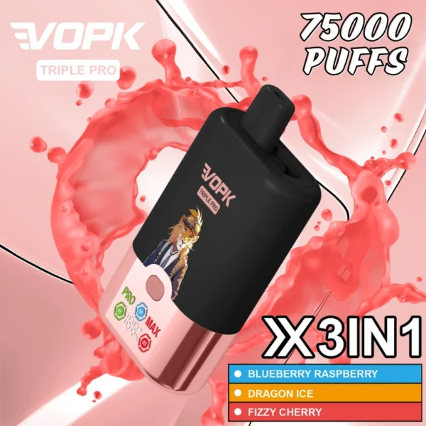Vopk triple flavors puffs 75000 Top sale