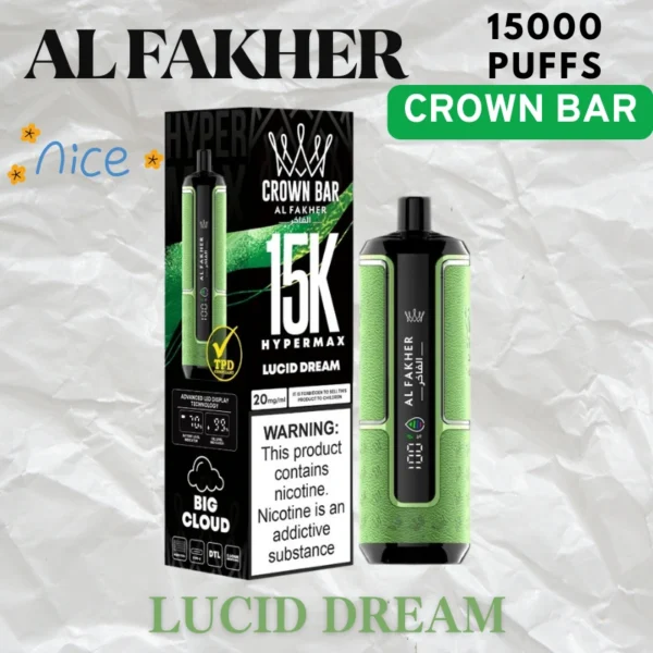 AL FAKHER CROWN BAR VAPE 15K PUFFS BEST PRICE