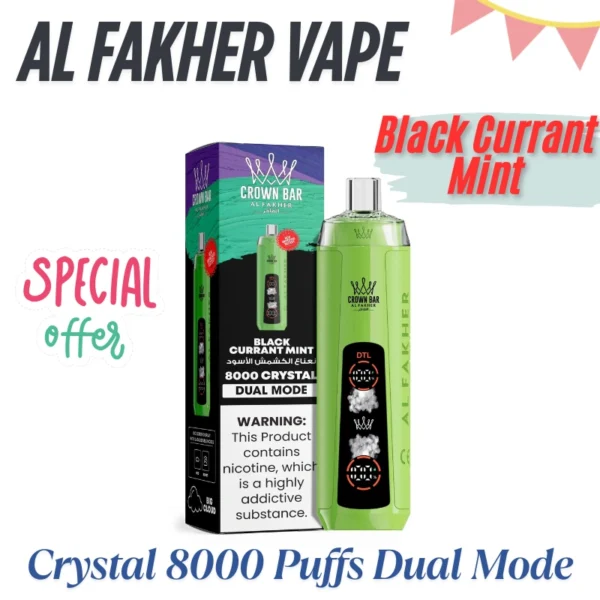 AL FAKHER CRYSTAL VAPE 8K PUFFS GOOD SALE