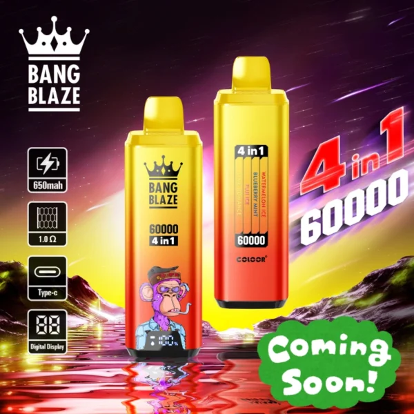 Bang Blaze 4 in 1 flavors 60k puffs Bulk Price