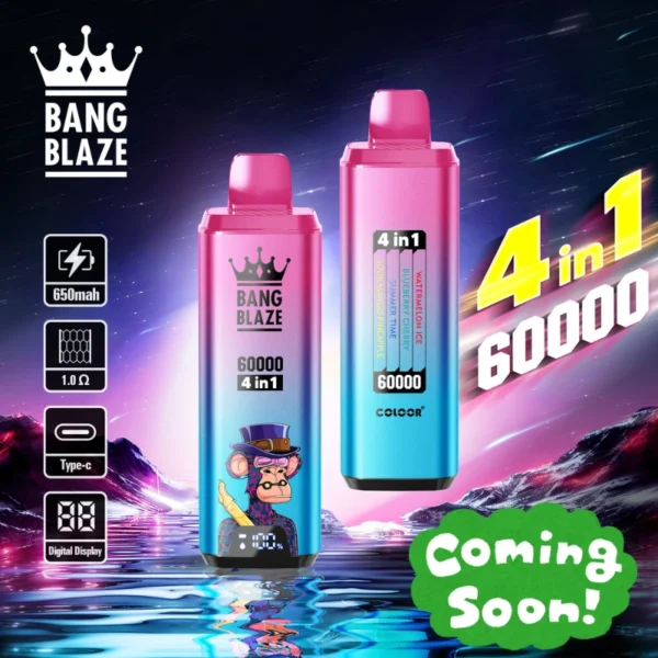 Bang Blaze 4 in 1 flavors 60k puffs Discount Sale