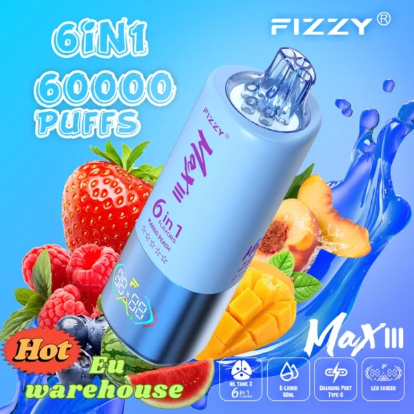 Fizzy LED Display vape 60000 puffs Cheaper Price