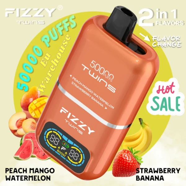 Fizzy twins vape 50000 puffs Bulk Sale