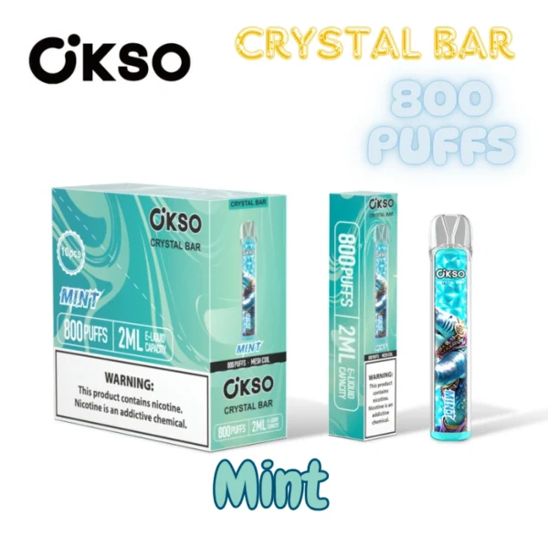OKSO Crystal Bar puffs 800 mini vape