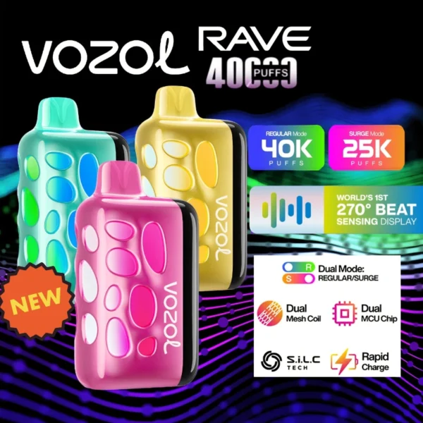 Cheaper sale Vozol rava vape puffs 40000