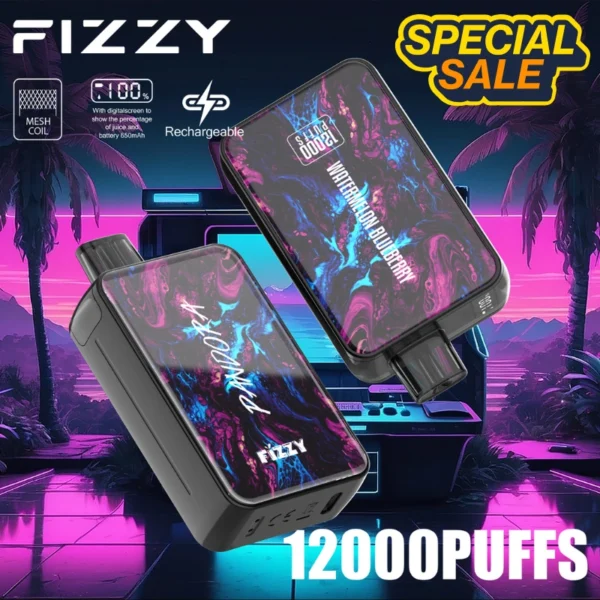 PUFFS 12K digital box vape FIZZY WHOLESALE price