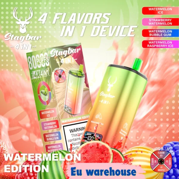 bulk sale stagbar bar 4 in 1 flavors vape 80000 puffs