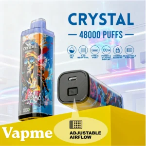 Vapme-crystal-48000-züge-einweg-vape-vorderansicht