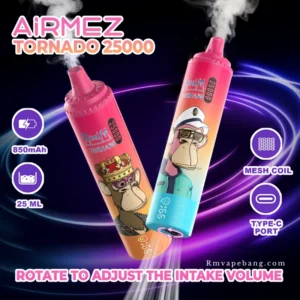Airmez Tornado 25K Puff Wholesale Vape