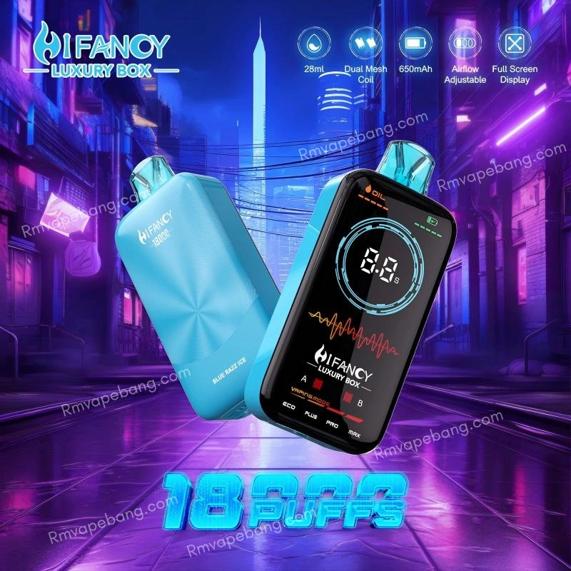 HIFANCY Luxury Box 18K Puffs disposable vape full smart screen device