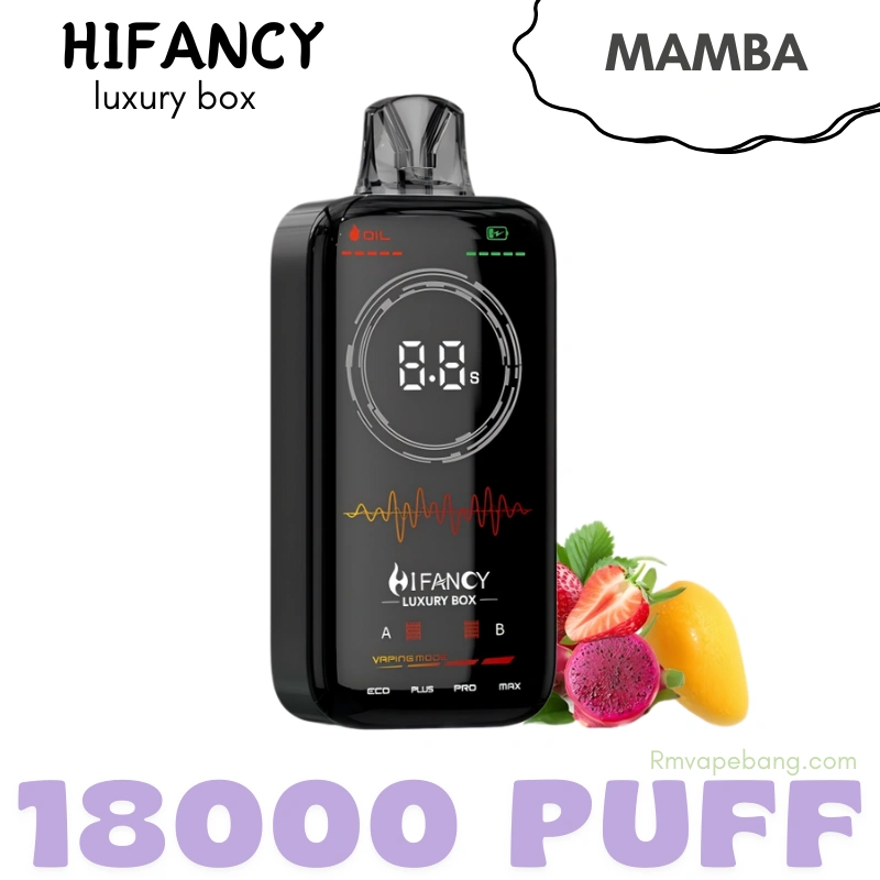 HIFANCY Luxury Box dual mesh coil disposable vape smooth vapor system
