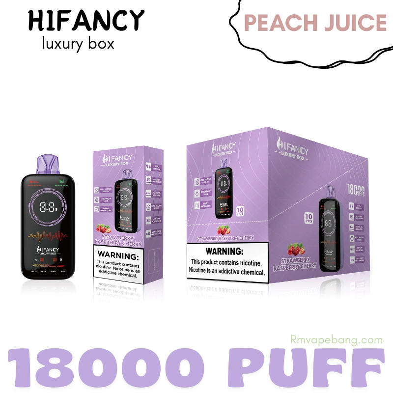 HIFANCY Luxury Box 18K Puffs EU warehouse disposable vape wholesale