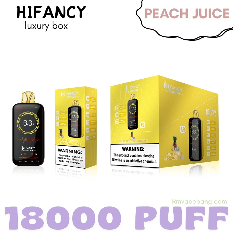 HIFANCY Luxury Box 650mAh rechargeable disposable vape Type C port