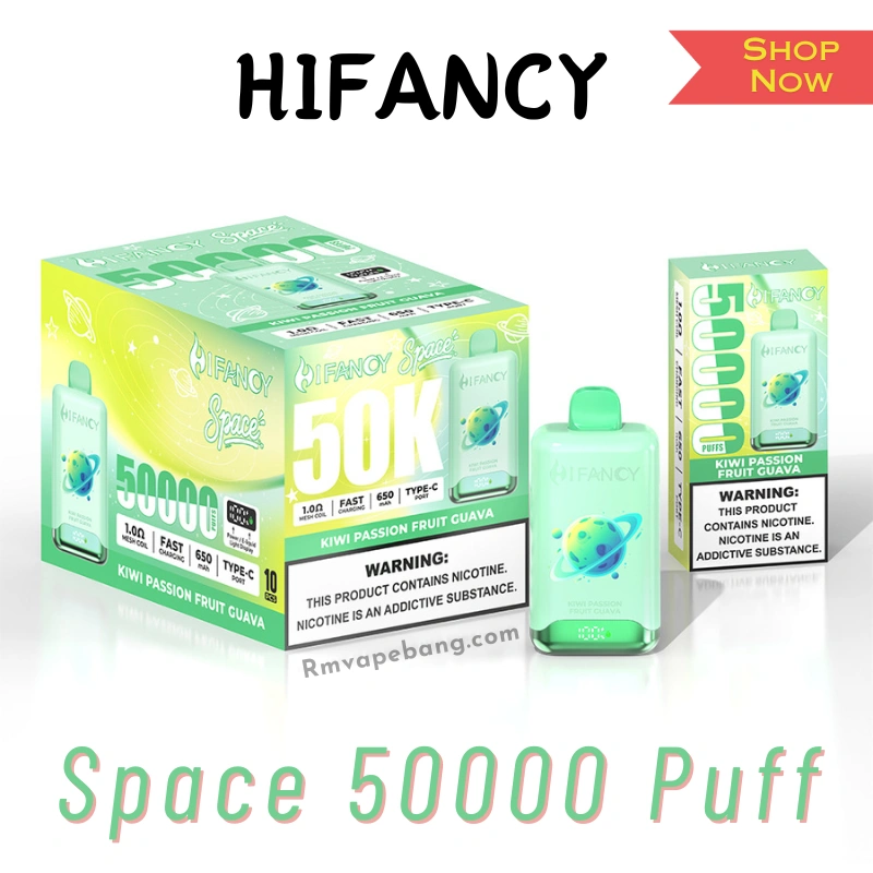HIFANCY Space Disposable Vape 50000 Puffs retail packaging box design