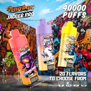 Stag Bar Pro Jagger 40K Puffs Disposable Vape with LED Display