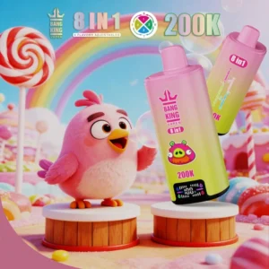 200k disposable vape BNAG KING 8 in 1 colorful design with LED display