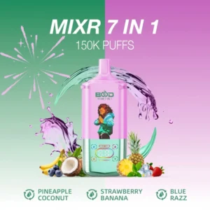 dual mesh coil disposable vape system BOOD MIXR 150K puffs