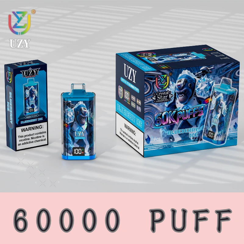 LED displej jednorazový vape 60000 puffov batéria a indikátor e-liquidu