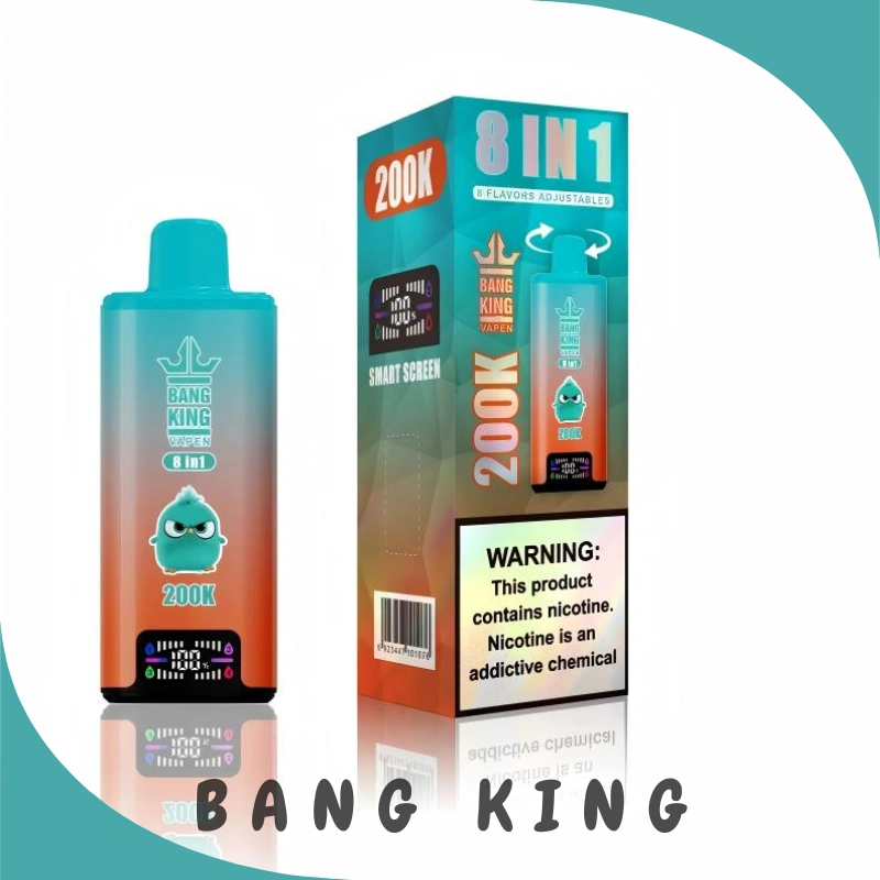 200k vape LED display rechargeable disposable vape battery indicator