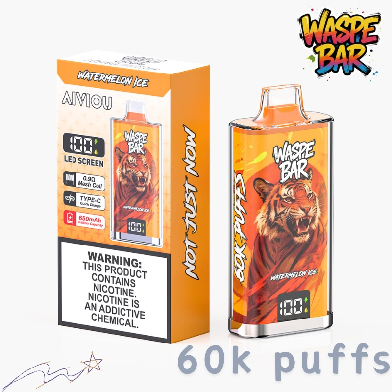 60000 puffs vape rechargeable battery long lasting device