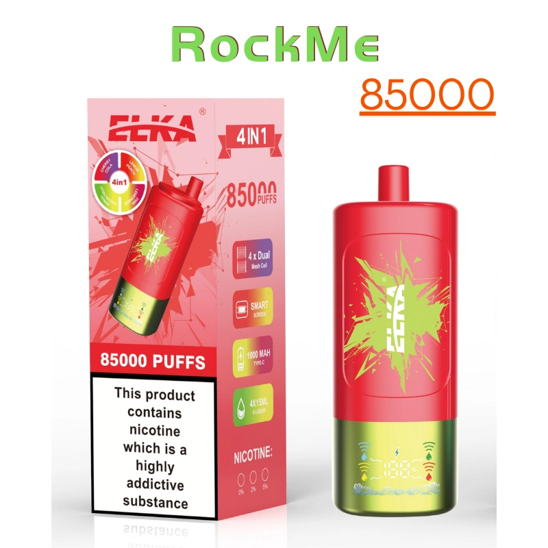 Rock Me LUCKEE ELKA 4 в 1 еднократен vape с 85000 вдишвания Популярна продажба