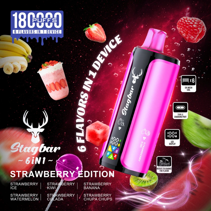 180k Puffs Stag Bar 6 in 1 Vape Cheaper Price