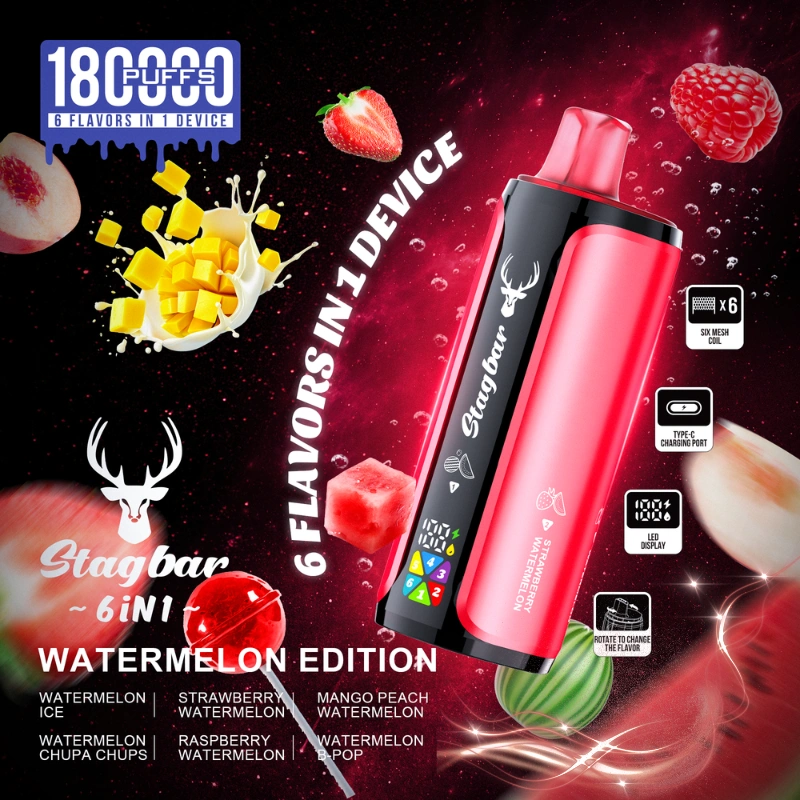180k Puffs Stag Bar 6 in 1 Vape Europe Sale