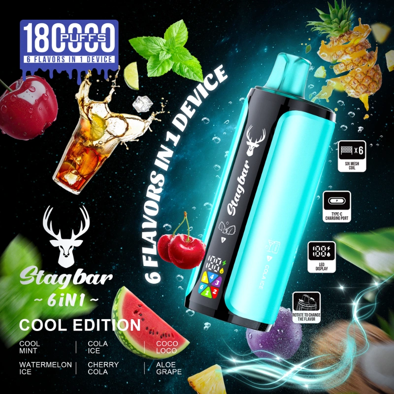 180k Puffs Stag Bar Multiple Flavors Vape Europe Sale