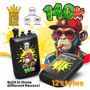 BANGBLAZE 3 σε 1 Vape 140K αναπνοές Τιμή εργοστασίου