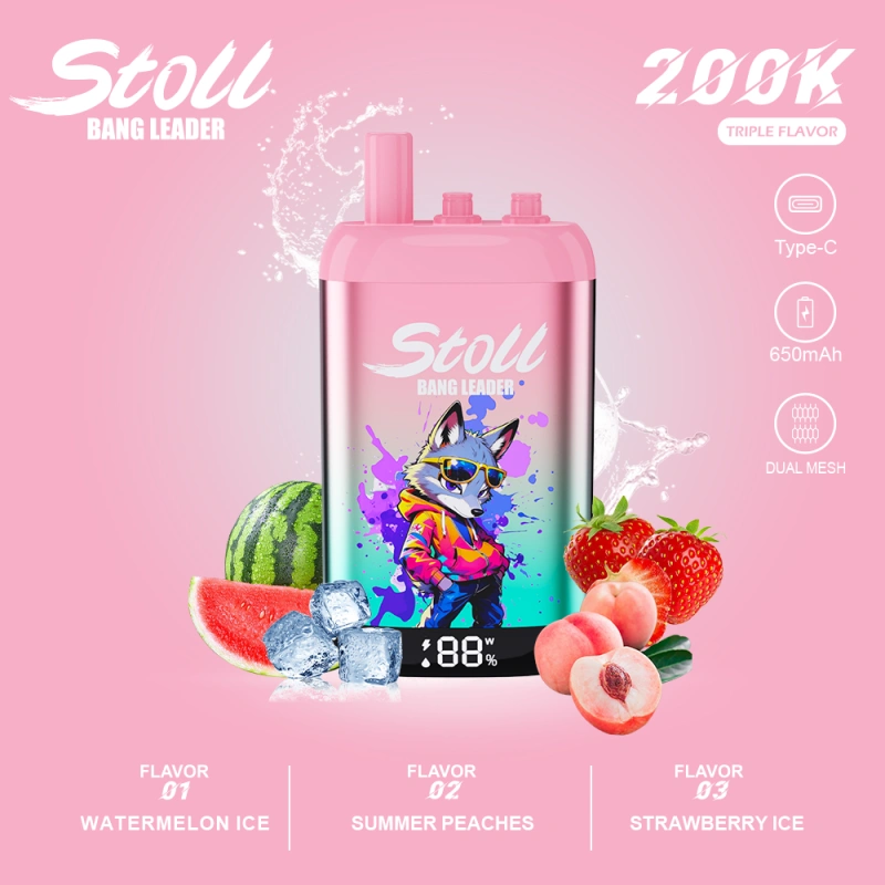 Bang Leader Stoll 3 v 1 Vape s dvojitou sieťovou cievkou