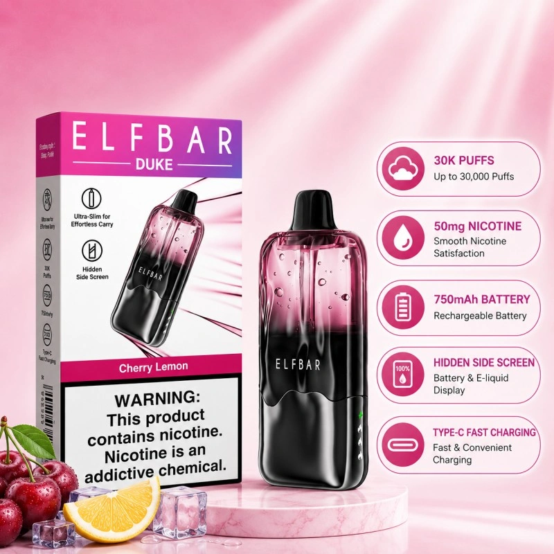 ELF BAR DUKE 30000 Puffs Disposable Vape with Hidden Screen