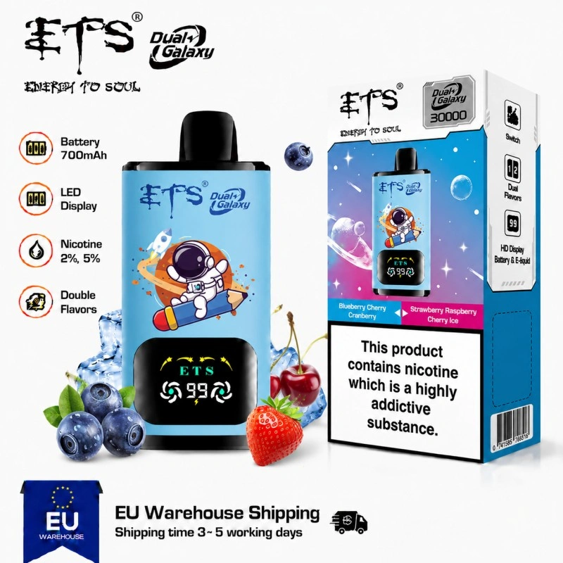 ETS 30K – dvojitý sieťový vaporizér s batériou, displejom a e-kvapalinou