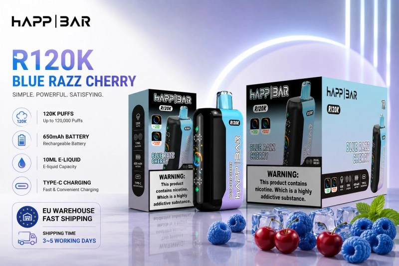 Kolekcja Jednorazowych E-papierosów HAPP BAR R120K High Puff